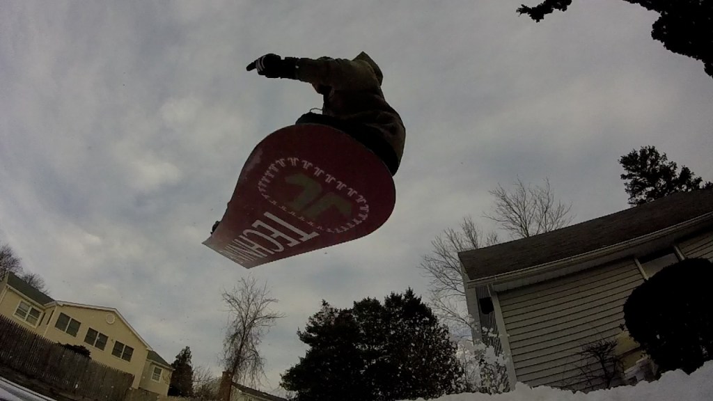 Snowboard park in the&nbsp;backyard